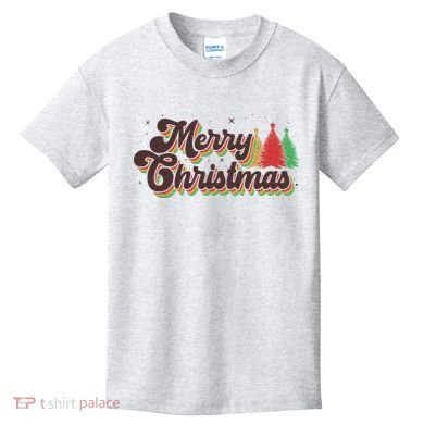 Vintage Retro Merry Christmas Kids T-Shirt