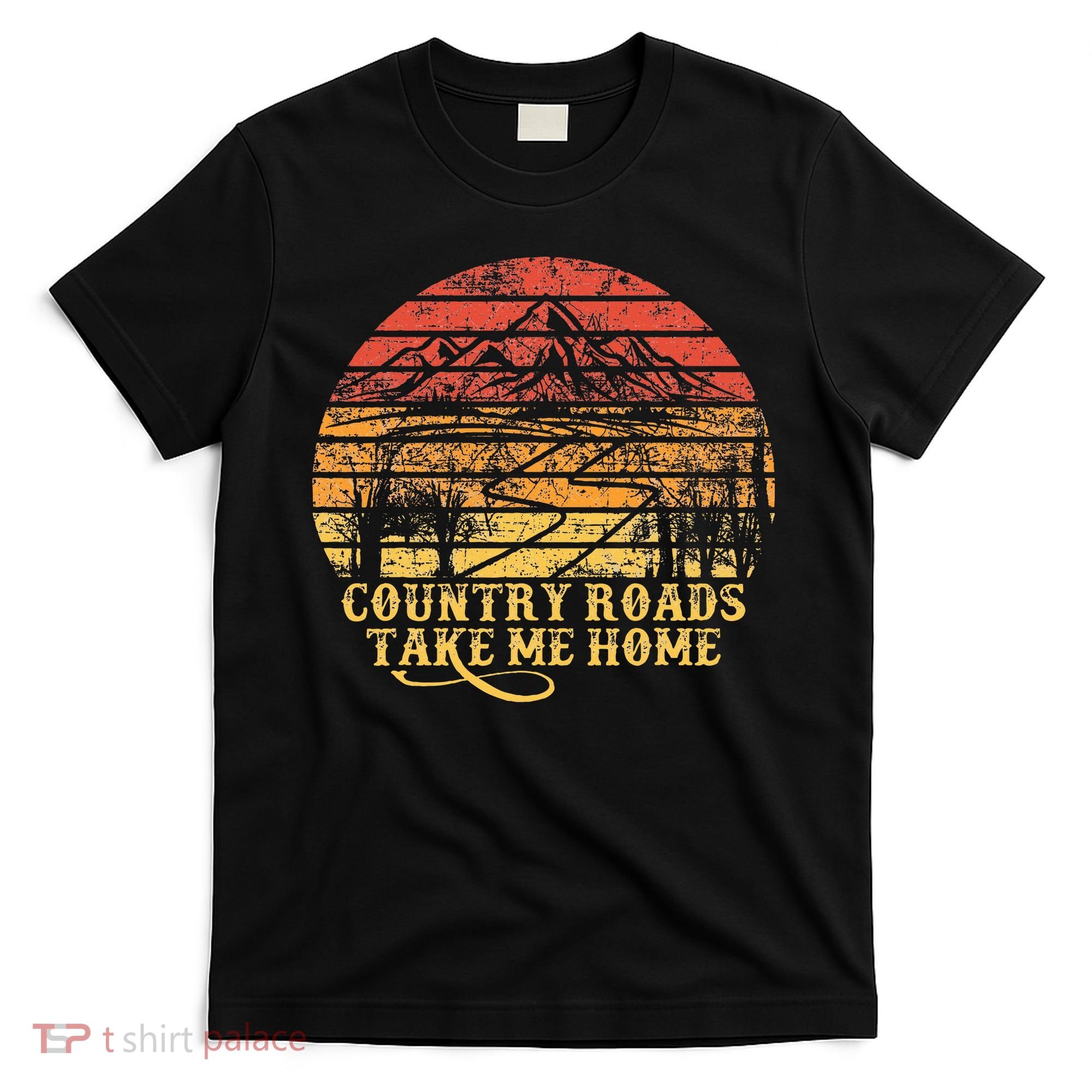 Vintage Retro Music Country Roads Take Me Home T-Shirt
