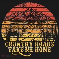 Vintage Retro Music Country Roads Take Me Home T-Shirt thumb 7