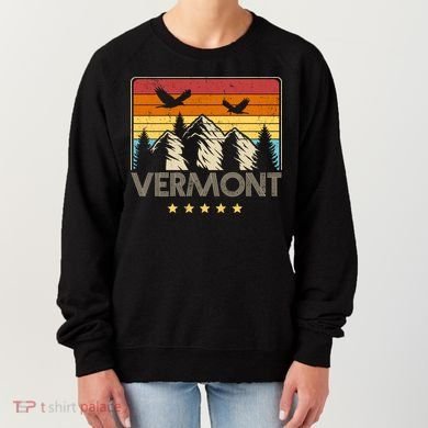 Vermont Retro Mountain Eagle Women's Sweatshirt