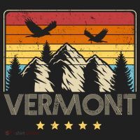 Vermont Retro Mountain Eagle Women's Sweatshirt thumb 2