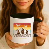 Vermont Retro Mountain Eagle Coffee Mug thumb 3
