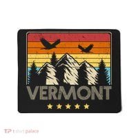 Vermont Retro Mountain Eagle Mousepad thumb 0