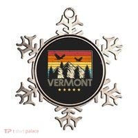 Vermont Retro Mountain Eagle Ornament thumb 0