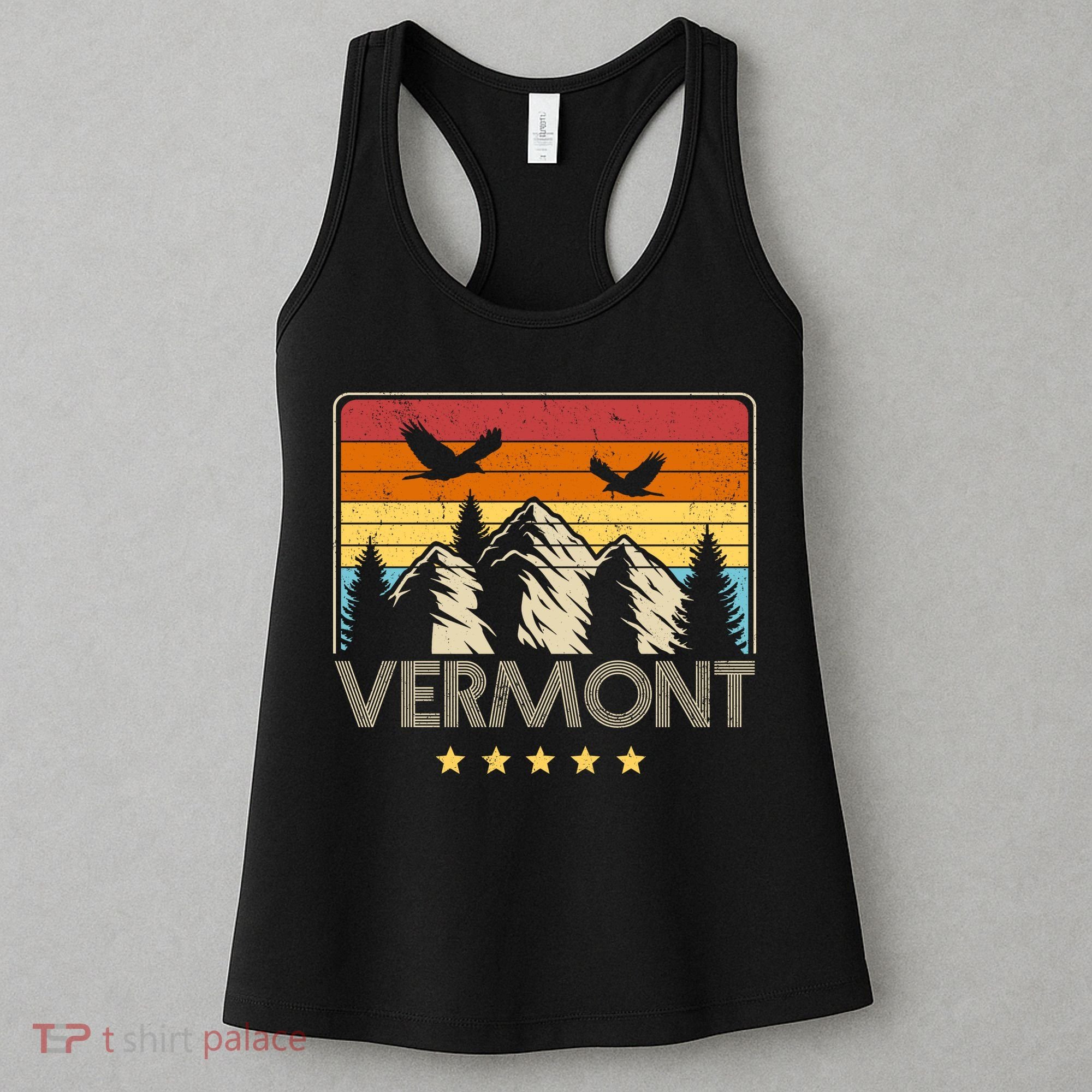 Vermont Retro Mountain Eagle Women's Tank Top