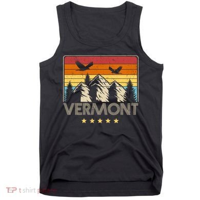 Vermont Retro Mountain Eagle Tank Top