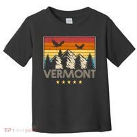 Vermont Retro Mountain Eagle Toddler T-Shirt thumb 0