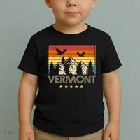 Vermont Retro Mountain Eagle Toddler T-Shirt thumb 2