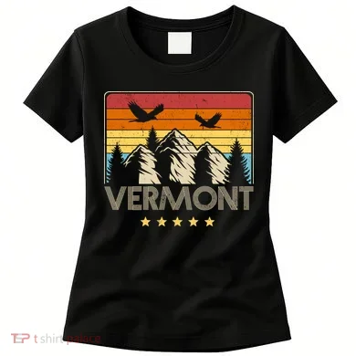 Vermont Retro Mountain Eagle Women's T-Shirt