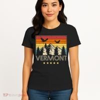 Vermont Retro Mountain Eagle Women's T-Shirt thumb 4