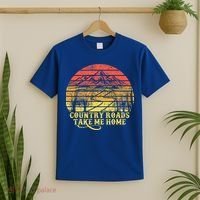 Vintage Retro Music Fans Country Roads Take Me Home T-Shirt thumb 2