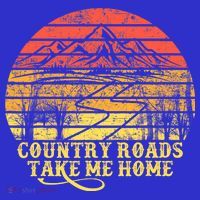 Vintage Retro Music Fans Country Roads Take Me Home T-Shirt thumb 7