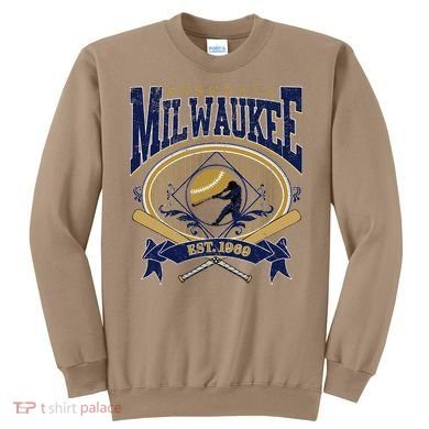 Vintage Retro Milwaukee Baseball Sweatshirt