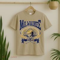 Vintage Retro Milwaukee Baseball T-Shirt thumb 2