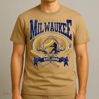 Vintage Retro Milwaukee Baseball T-Shirt thumb 3