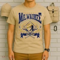 Vintage Retro Milwaukee Baseball T-Shirt thumb 6