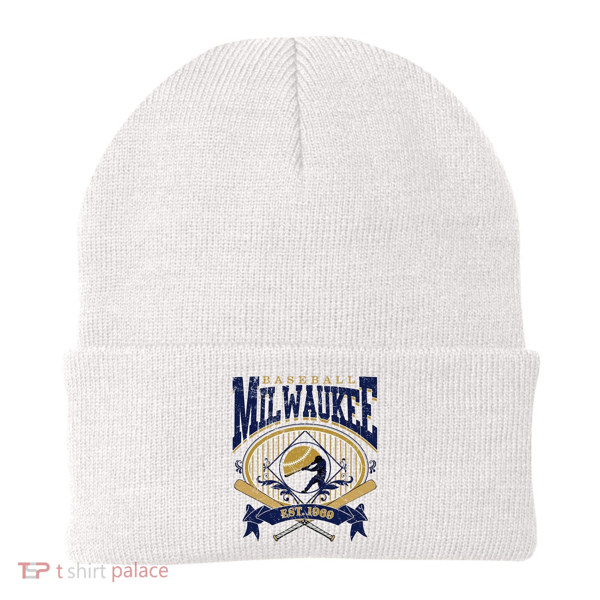 Vintage Retro Milwaukee Baseball Beanie