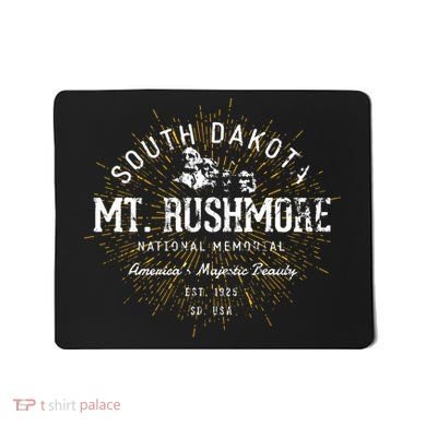 Vintage Retro Mount Rushmore National Memorial Mousepad