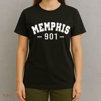 Vintage Retro Memphis City 901 Area Code Tennessee T-Shirt thumb 4