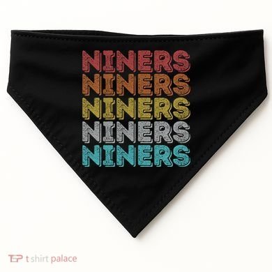 Vintage Retro Niners USA-Made Doggie Bandana