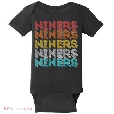 Vintage Retro Niners Baby Bodysuit