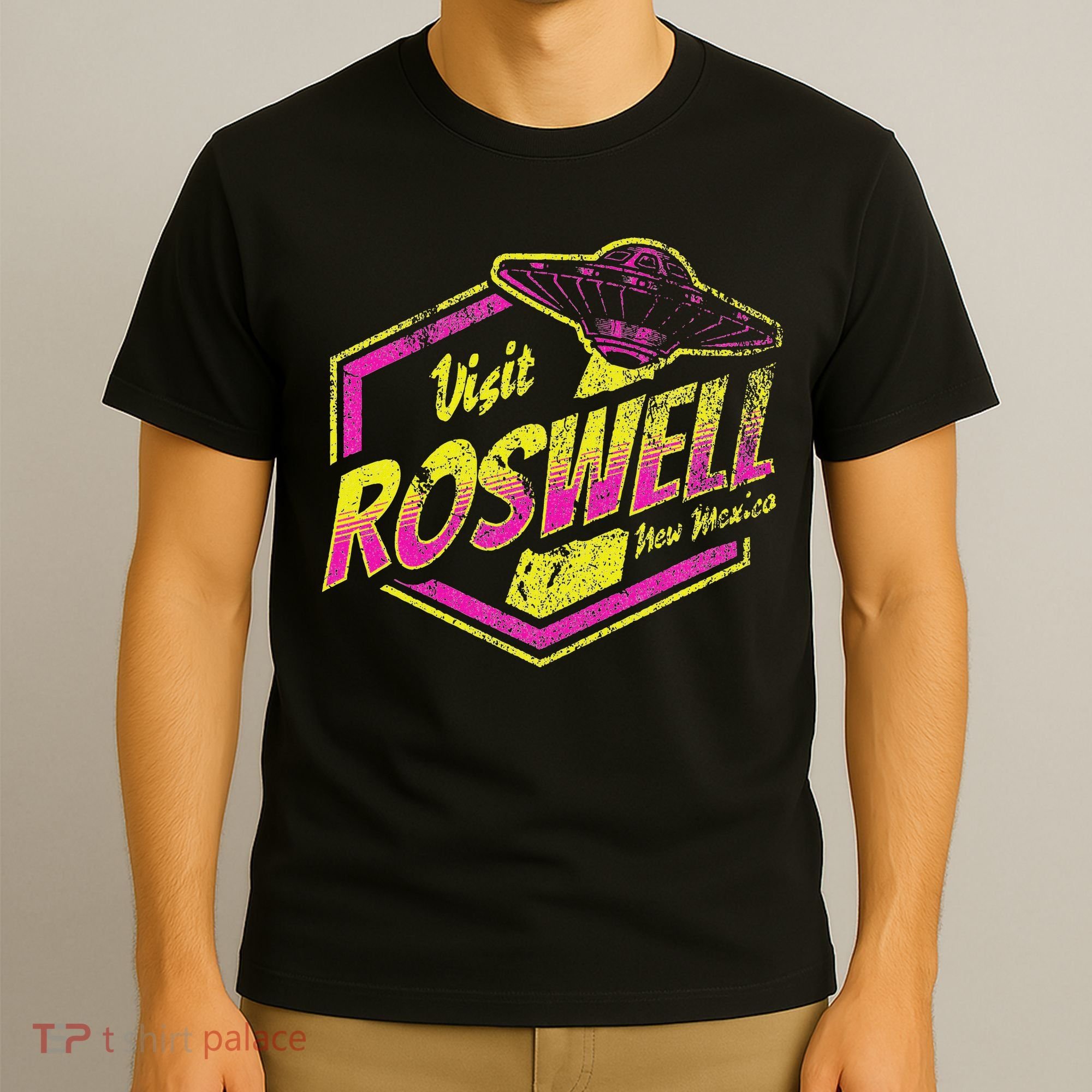Visit Roswell New Mexico Ufo Aliens Retro Area 51 Vacation T-Shirt