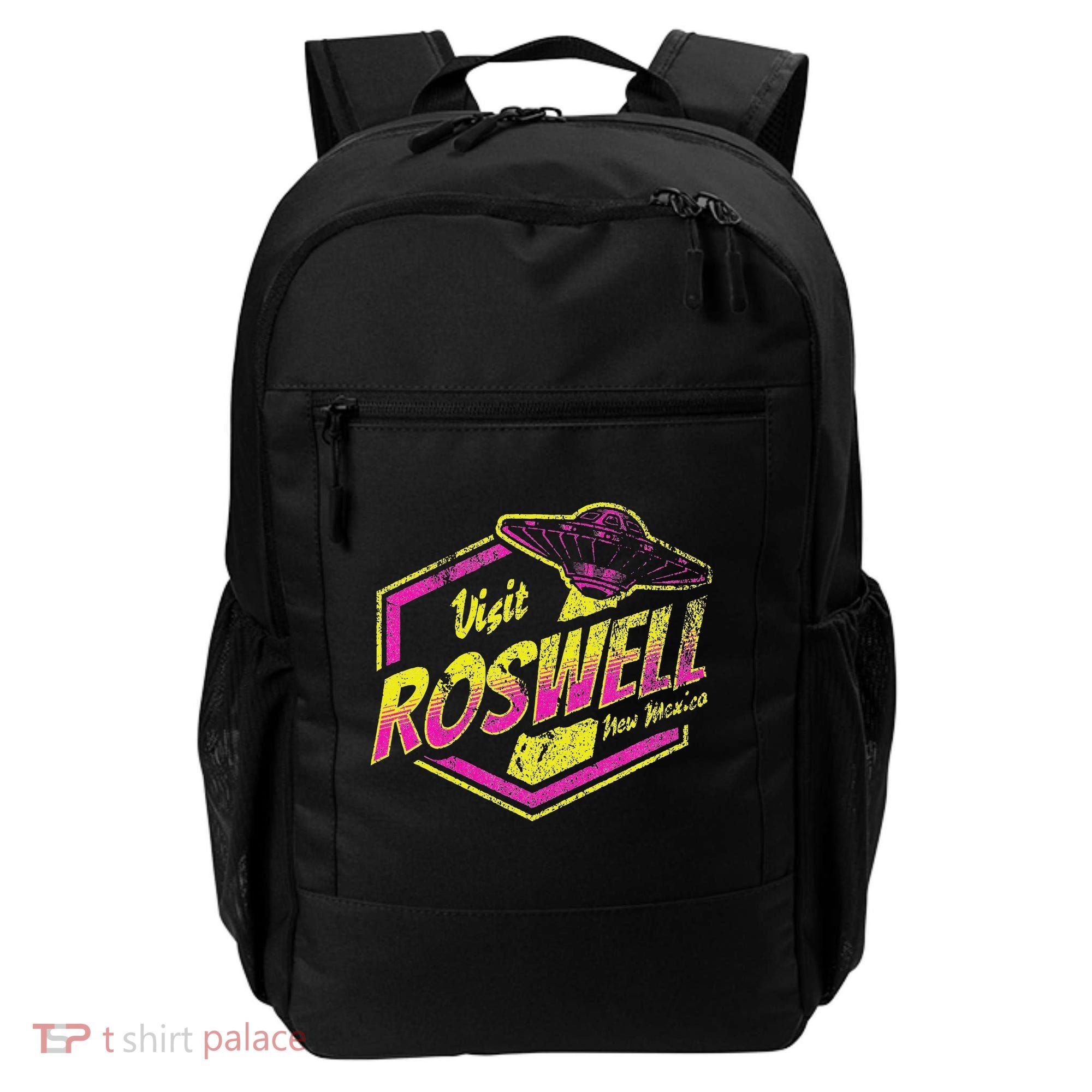 Visit Roswell New Mexico Ufo Aliens Retro Area 51 Vacation Backpack