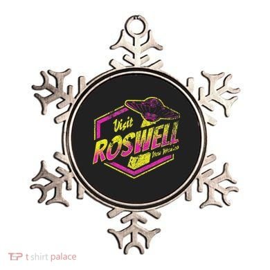 Visit Roswell New Mexico Ufo Aliens Retro Area 51 Vacation Ornament
