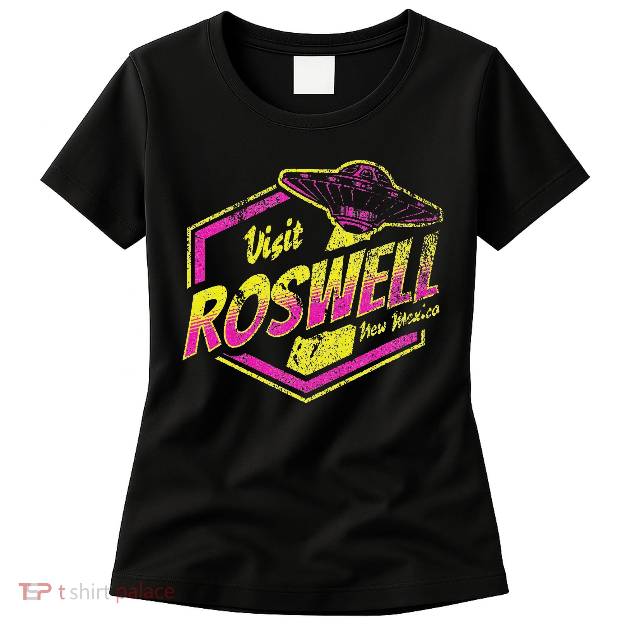 Visit Roswell New Mexico Ufo Aliens Retro Area 51 Vacation Women's T-Shirt
