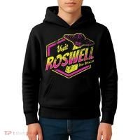Visit Roswell New Mexico Ufo Aliens Retro Area 51 Vacation Kids Hoodie thumb 4