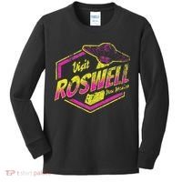 Visit Roswell New Mexico Ufo Aliens Retro Area 51 Vacation Kids Long Sleeve Shirt thumb 0