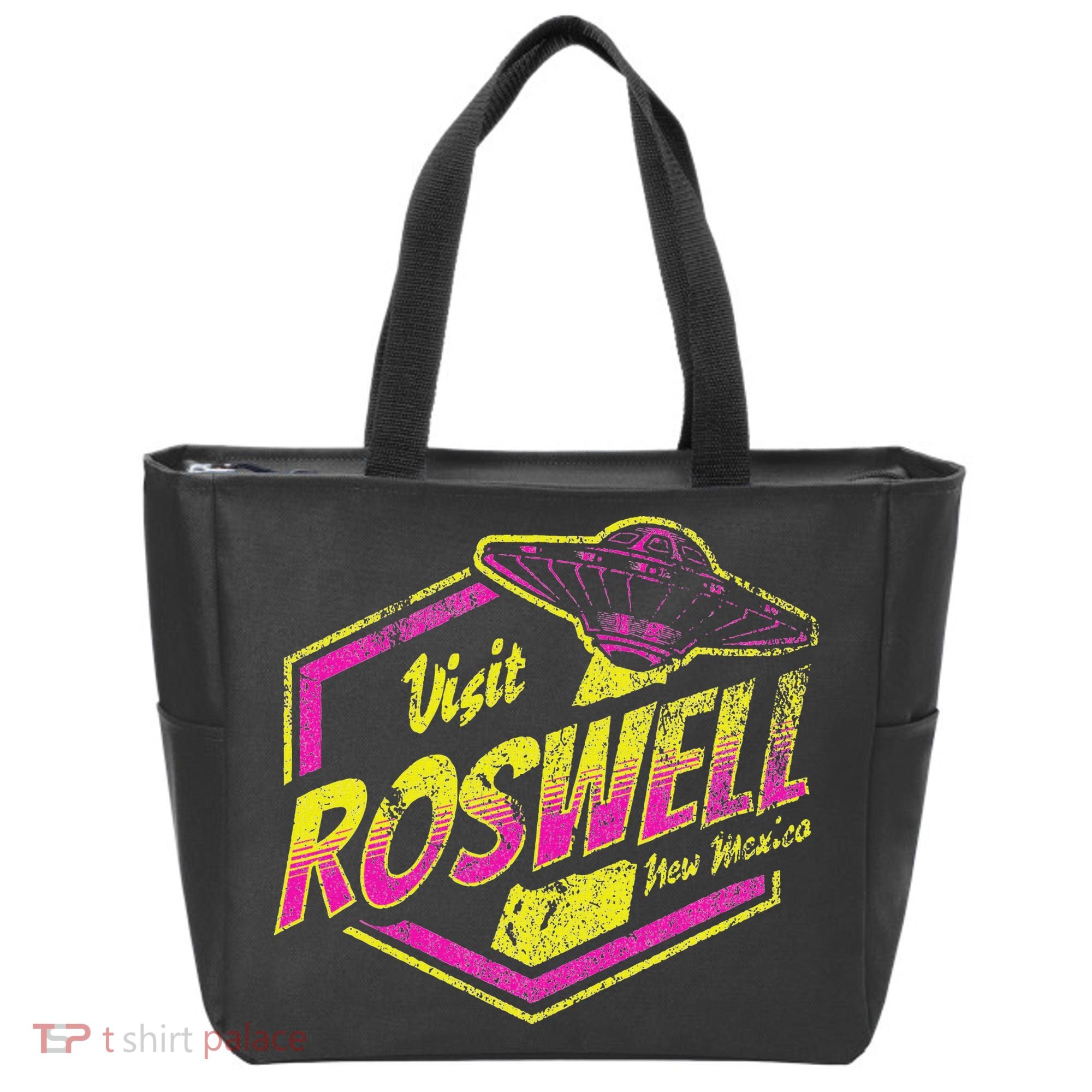 Visit Roswell New Mexico Ufo Aliens Retro Area 51 Vacation Tote Bag