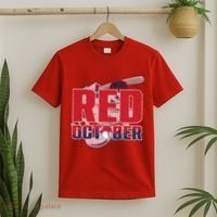 Vintage Red October Philly Philadelphia Baseball Vintage T-Shirt thumb 2
