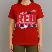 Vintage Red October Philly Philadelphia Baseball Vintage T-Shirt thumb 4