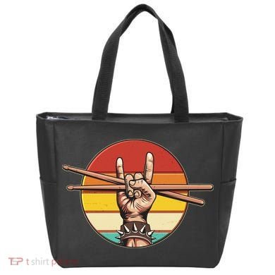 Vintage Rock One Drummer Drum Sticks Tote Bag