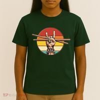 Vintage Rock One Drummer Drum Sticks T-Shirt thumb 4