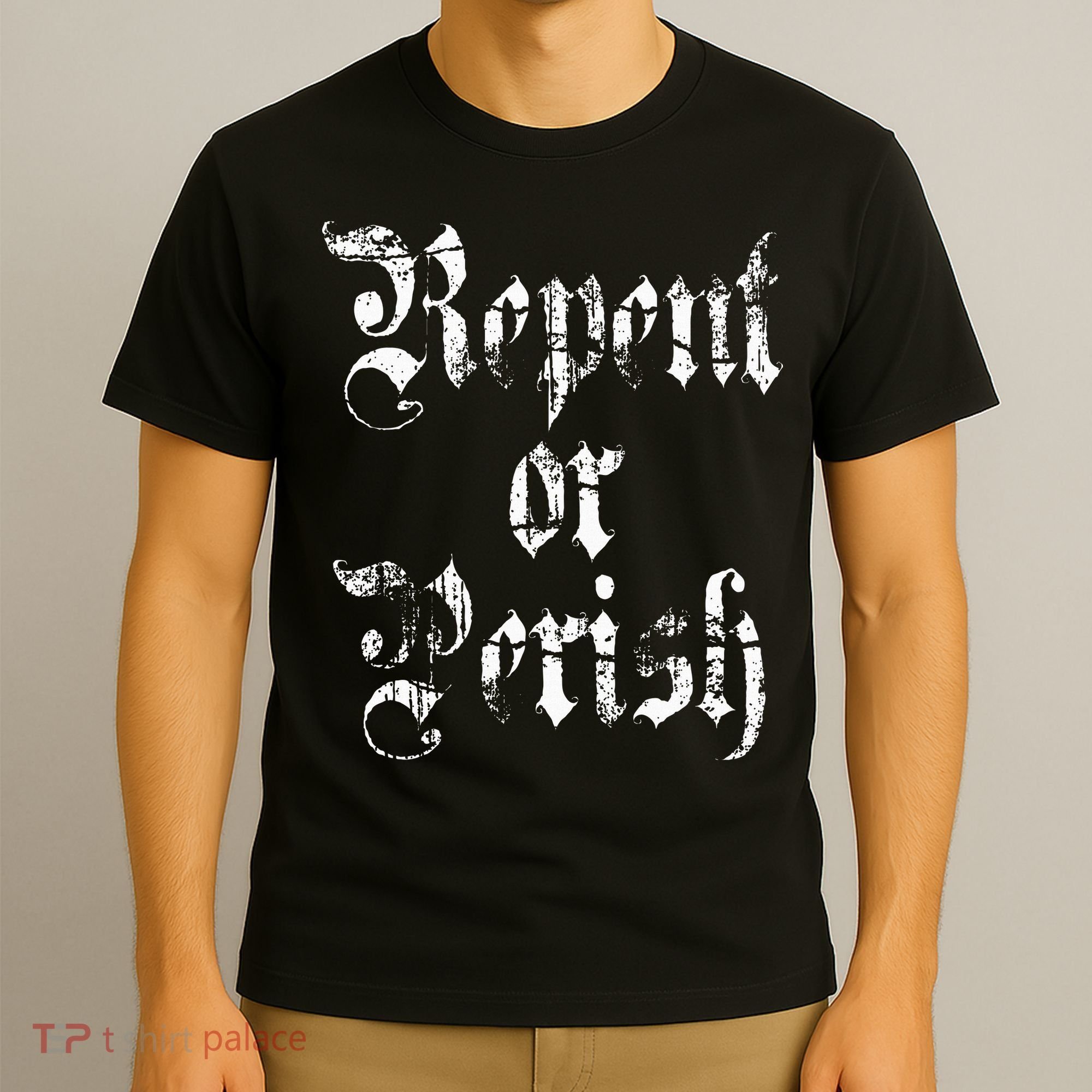 Vintage Repent or Parish Christian T-Shirt