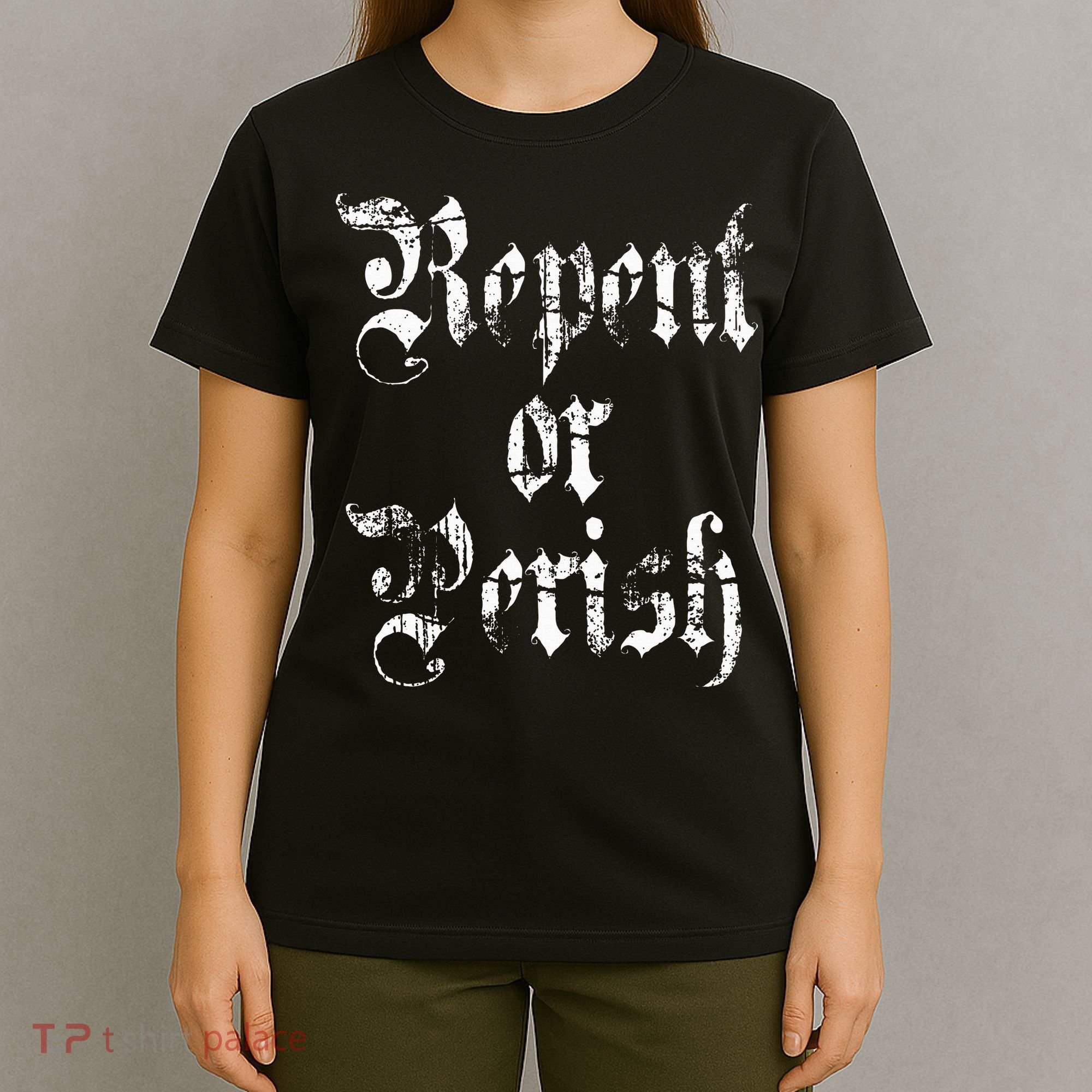 Vintage Repent or Parish Christian T-Shirt