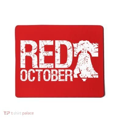 Vintage Red October Philly Philadelphia Retro Mousepad
