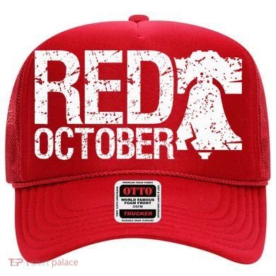 Vintage Red October Philly Philadelphia Retro Hat