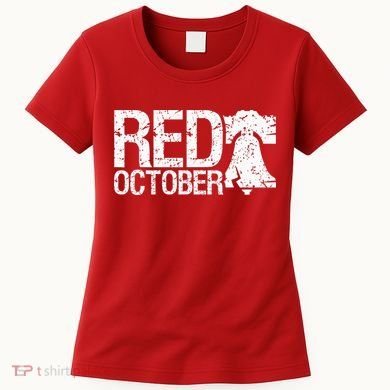 Vintage Red October Philly Philadelphia Retro Women's T-Shirt