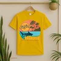 Vintage Retro Orignal Surfing Paradise Shark T-Shirt thumb 2