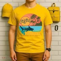 Vintage Retro Orignal Surfing Paradise Shark T-Shirt thumb 6