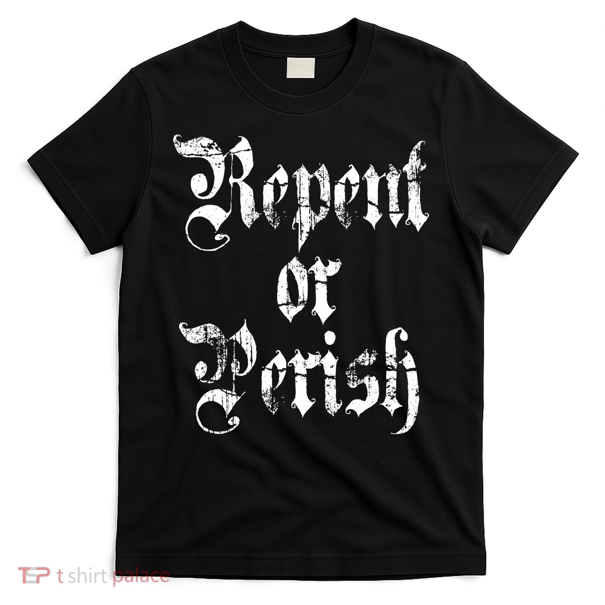 Vintage Repent Or Parish Christian T-Shirt