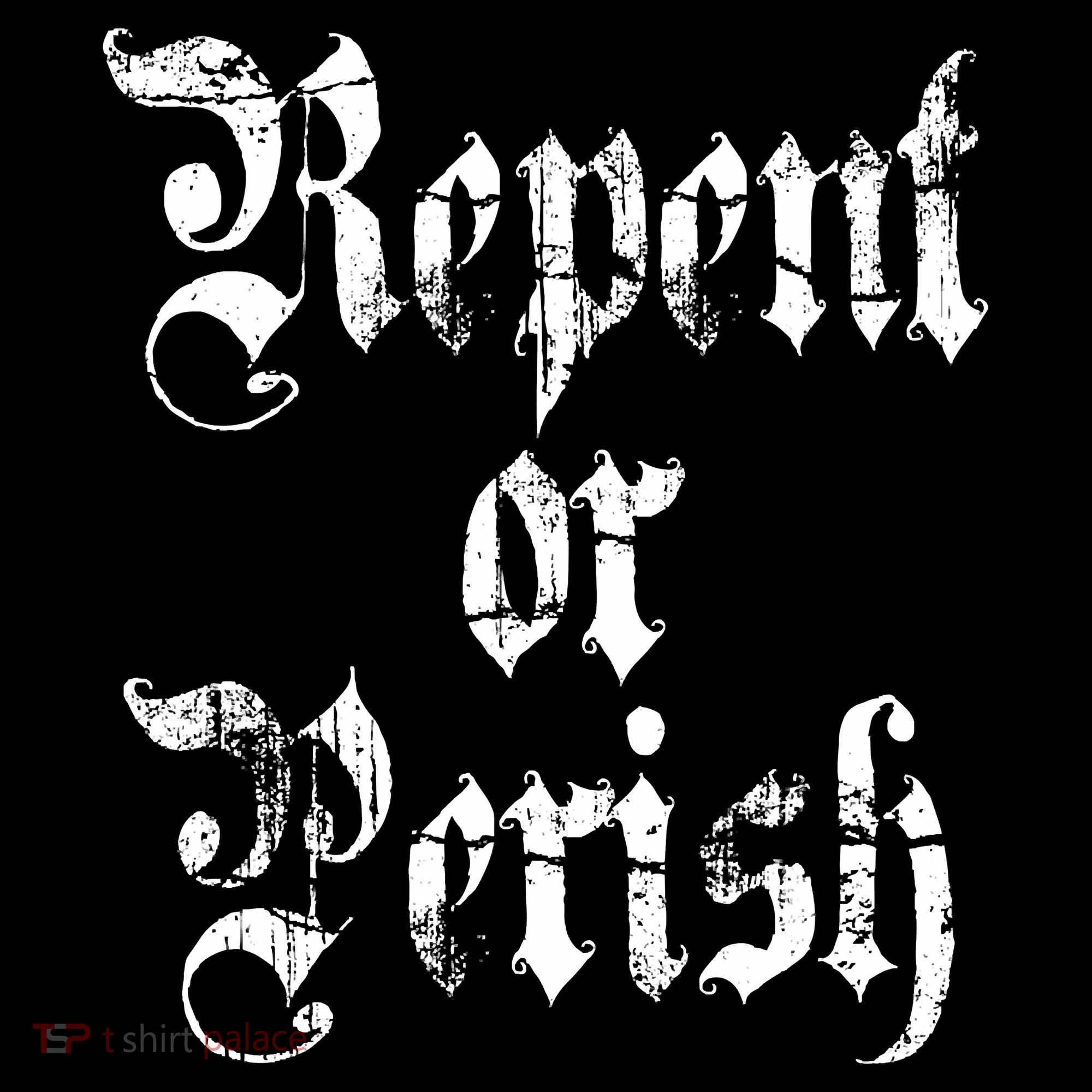 Vintage Repent Or Parish Christian T-Shirt