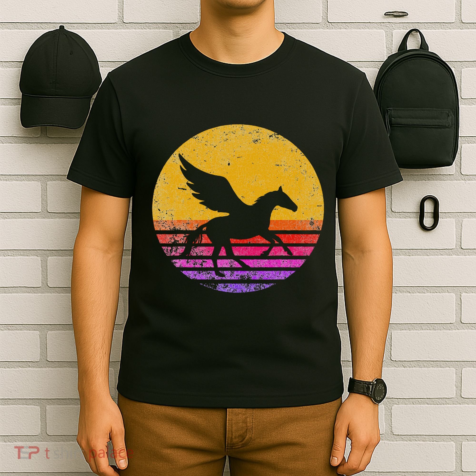 Vintage Retro Pegasus Greek Mythology T-Shirt
