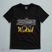Vintage Royal Palace In Madrid With Spain Flag T-Shirt thumb 5
