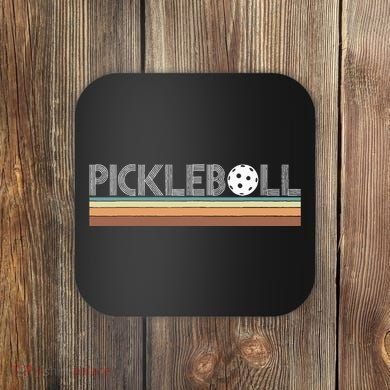 Vintage Retro Pickleball Coaster
