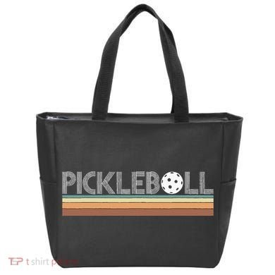 Vintage Retro Pickleball Tote Bag