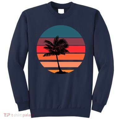 Vintage Retro Palm Tree Sunset Sweatshirt
